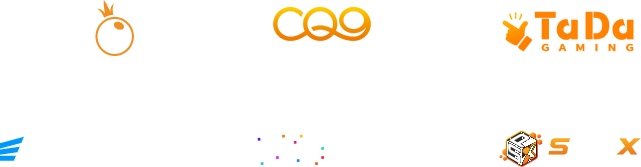 Pragmatic Play, CQ9, TaDa, Evoplay, PG Soft, SpiniX