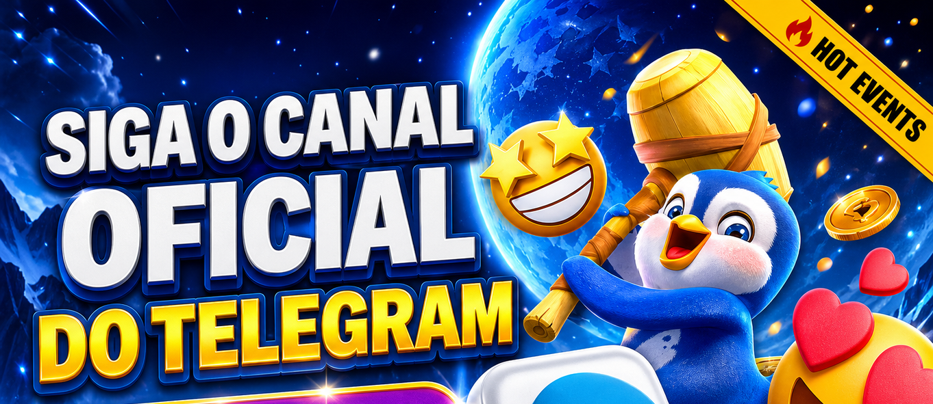 Siga o canal oficial do Telegram
