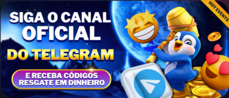 Siga o canal oficial do Telegram e receba códigos resgate em dinheiro